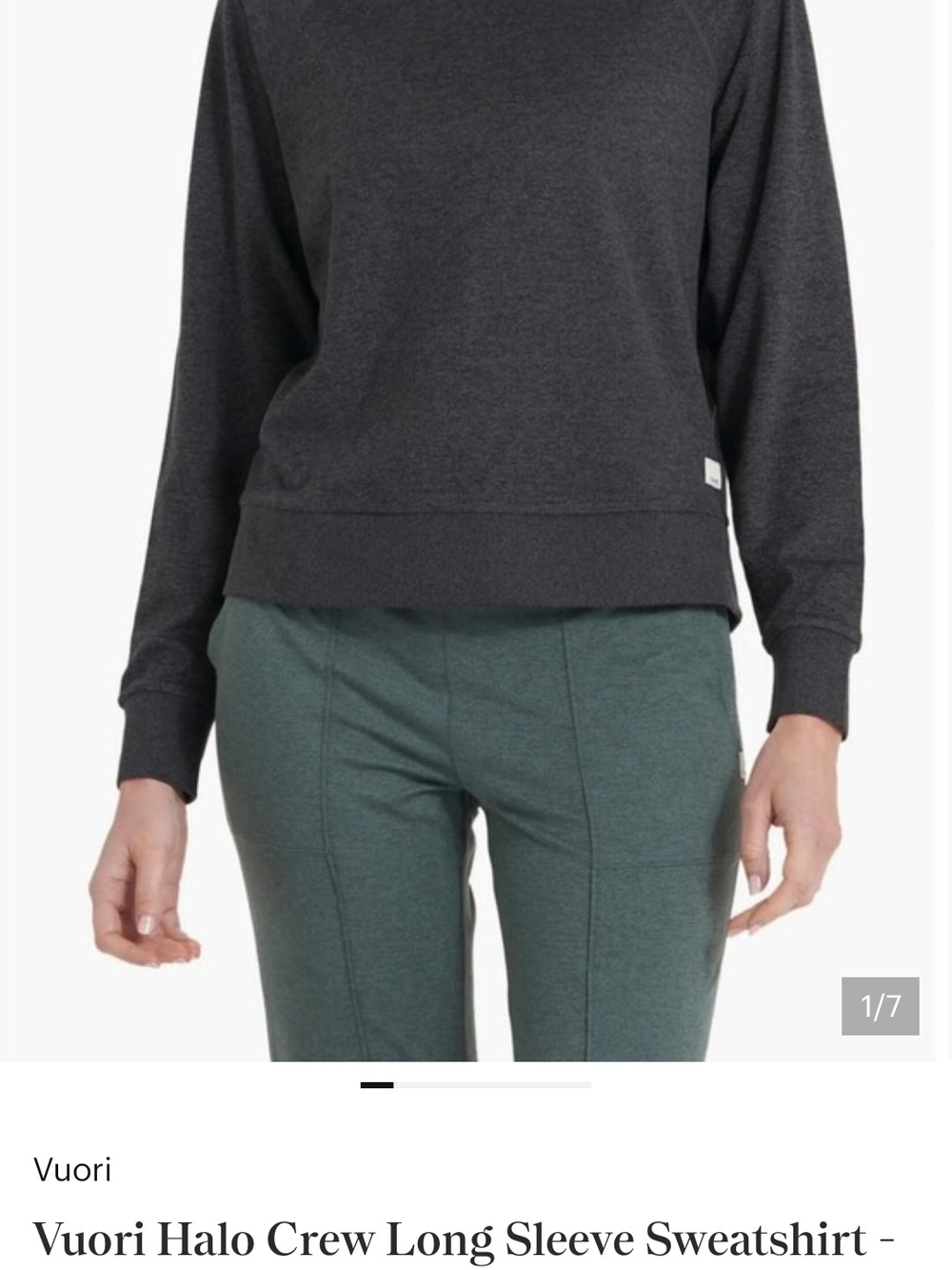 Vuori Halo Crew Sweatshirt - L